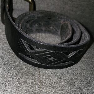 Linea Pelle Vintage Black Patterned Size XS
